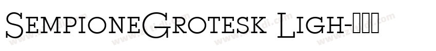SempioneGrotesk Ligh字体转换
